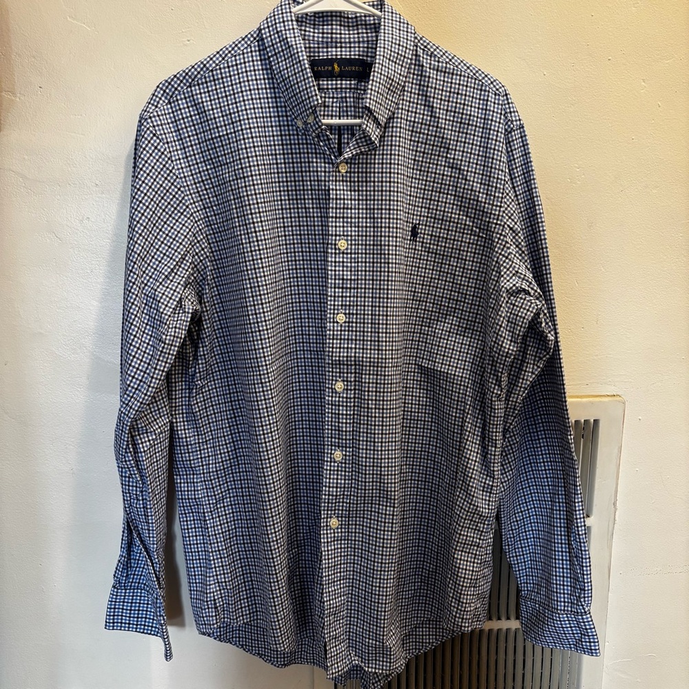 Ralph Lauren Blue Checkered Shirt